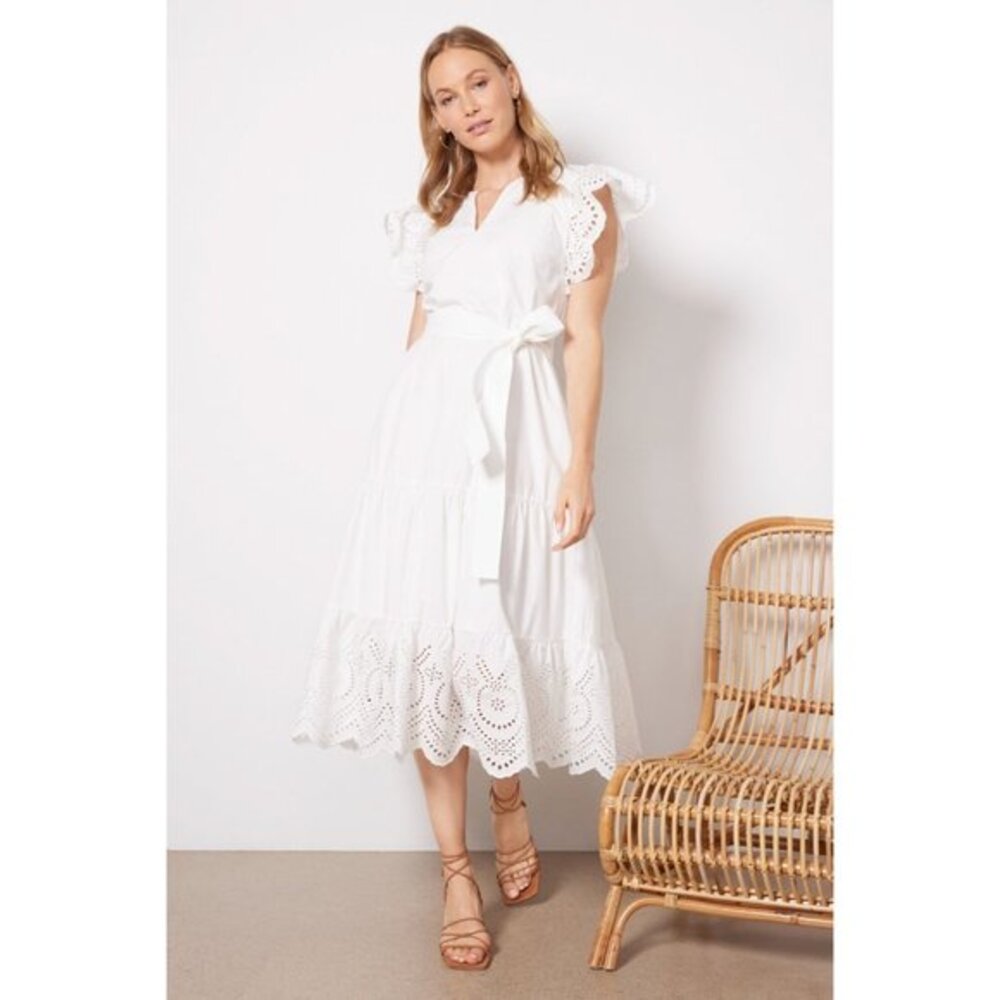 NEW Rails GIA white midi dress size S
